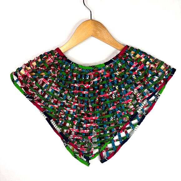 Unique Colorful Cage Oversized Collar/Cape Accessory - Picture 2 of 4